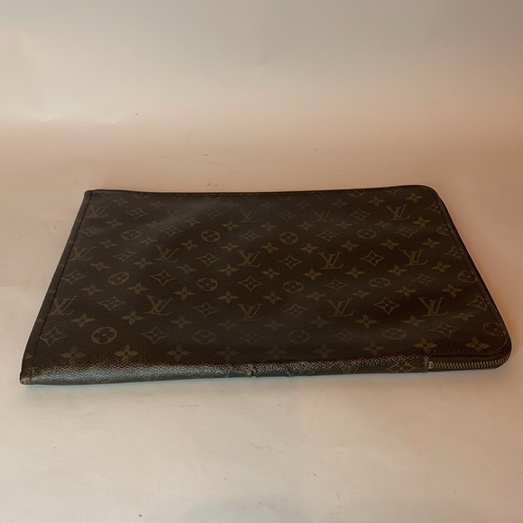 Louis Vuitton Pouch Document Holder 1988 Louis Vuitton Clutch LV Monogram Bag 🔥 - Picture 2 of 13